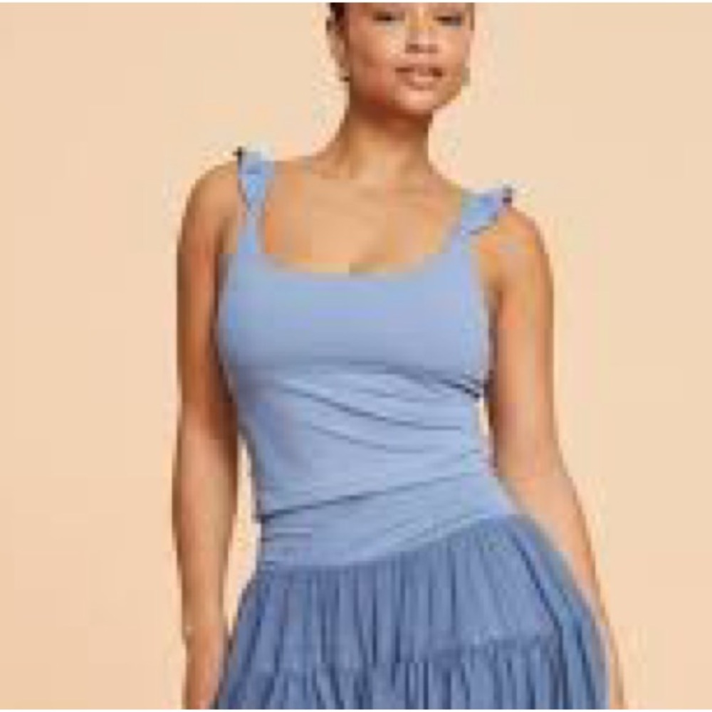 Blogilates Women's Ruffle Tank Top Troposphere
